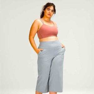 lululemon align wide leg crop rhino grey